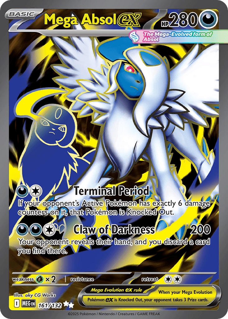 Mega Absol Ex — Mega Evolution #161/132, CGC 10