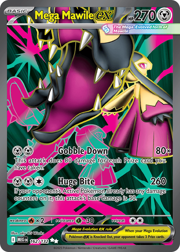 Mega Mawile Ex — Mega Evolution #162/132, PSA 10
