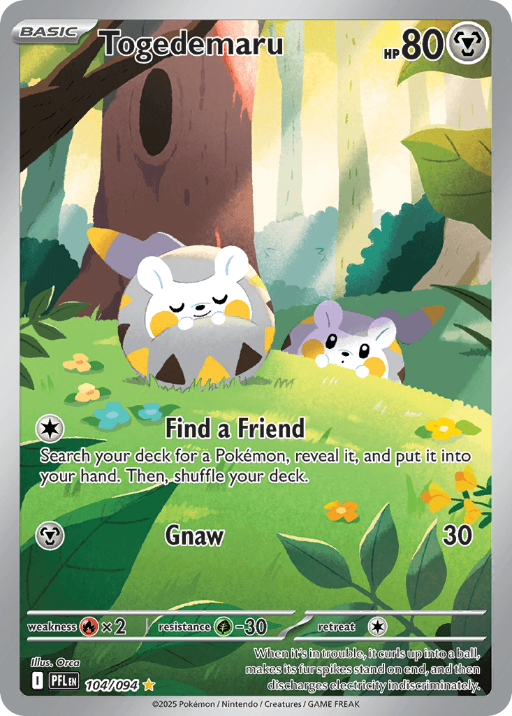 Togedemaru — Phantasmal Flames #104/94, PSA 10