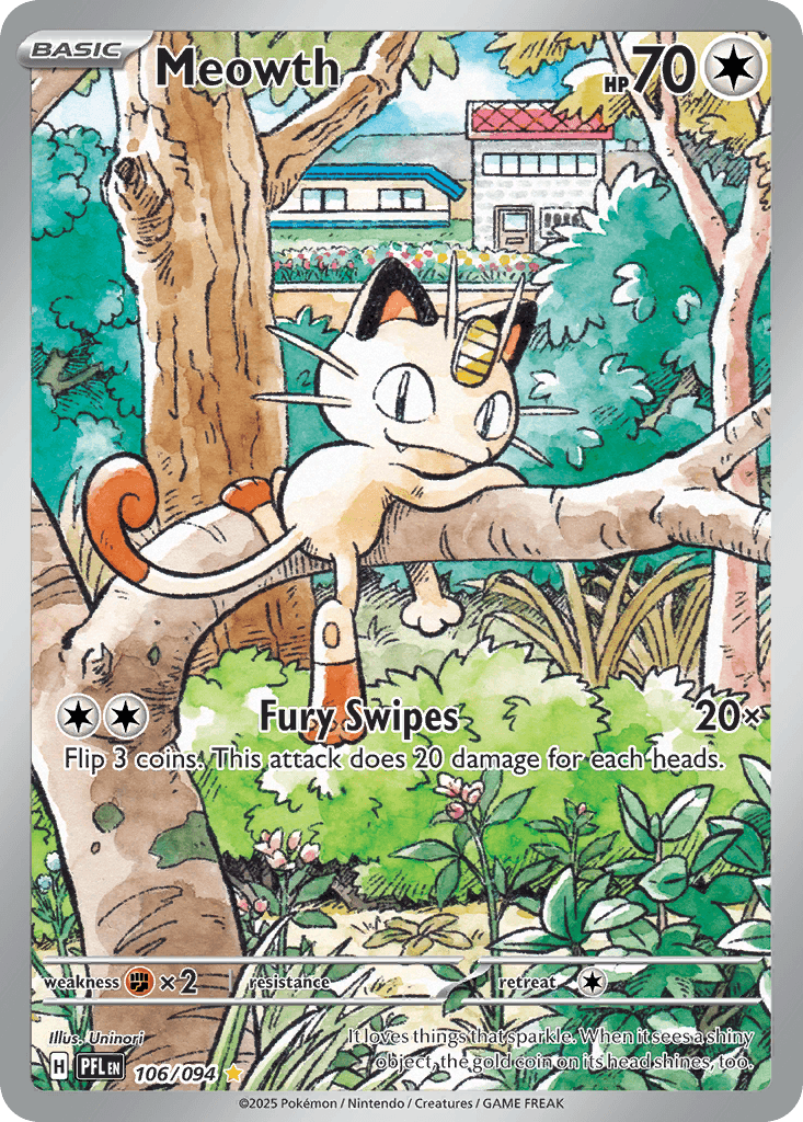 Meowth — Phantasmal Flames #106/94, PSA 10