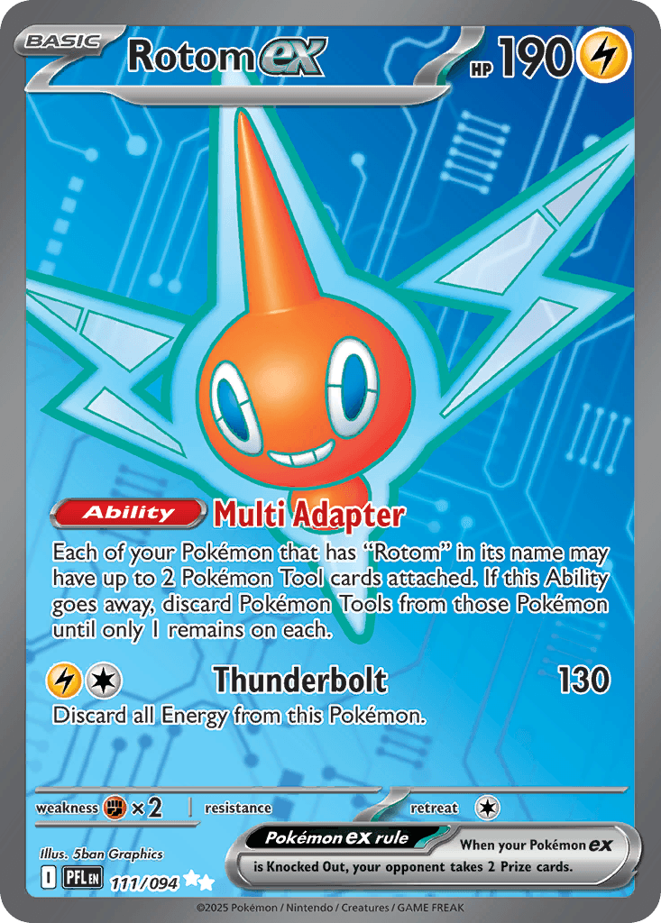 Rotom ex — Phantasmal Flames #111/94, PSA 10