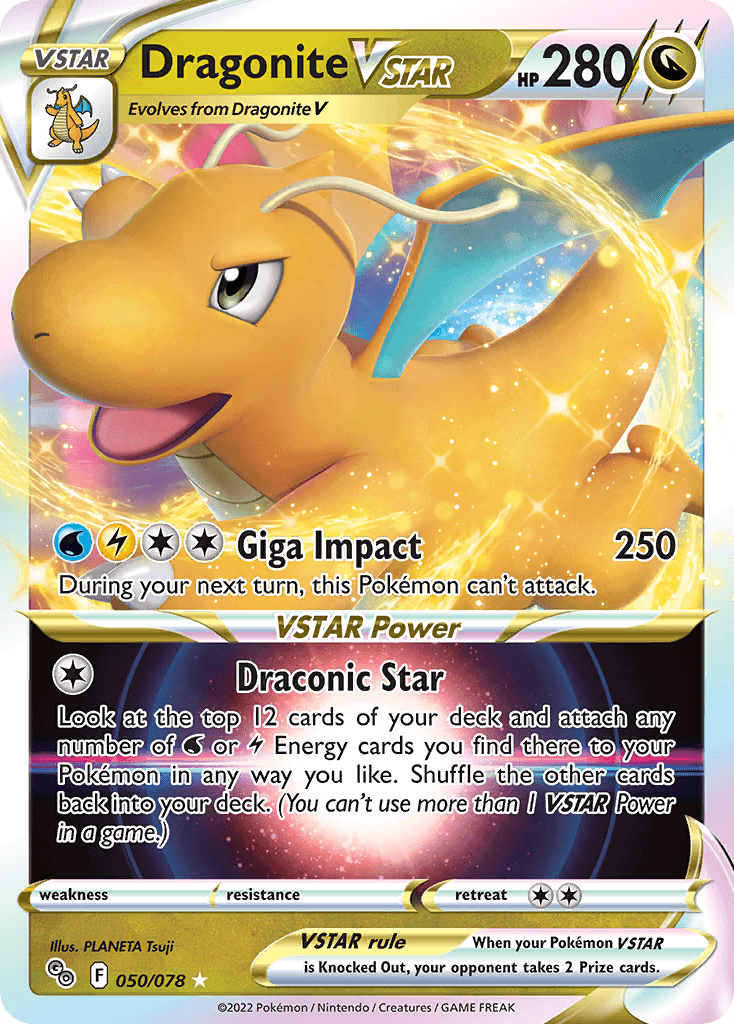 Dragonite VSTAR — Pokémon GO #50/78, CGC 10