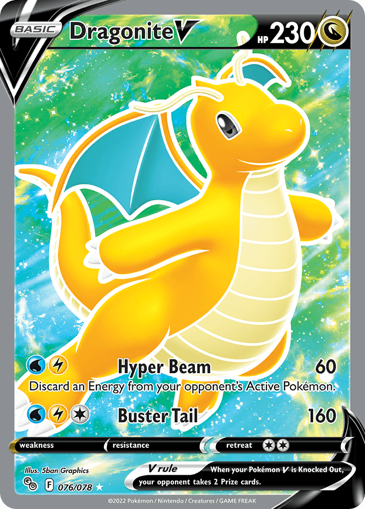 Dragonite V — Pokémon GO #76/78, CGC 10