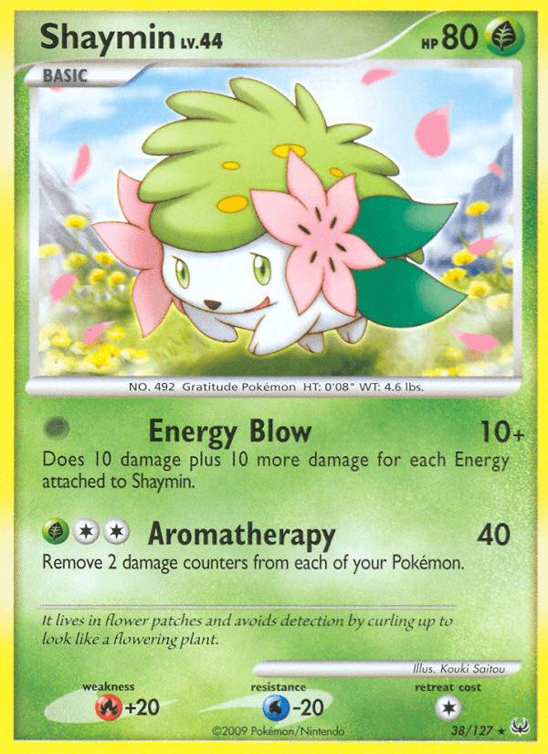 Shaymin — Platinum #38/127, raw, NM