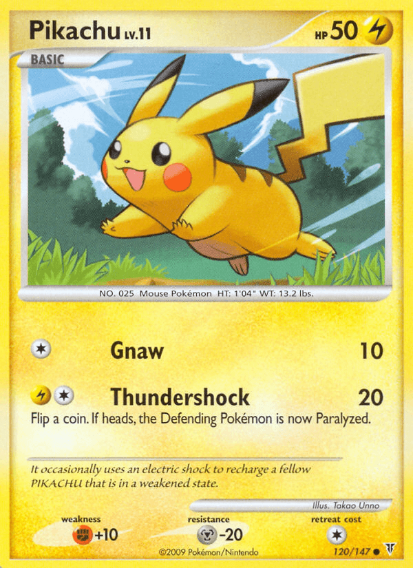 Pikachu — Supreme Victors #120/147, raw, NM