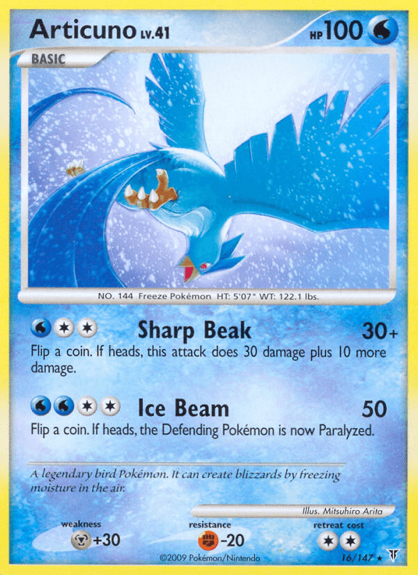 Articuno — Supreme Victors #16/147, raw, NM