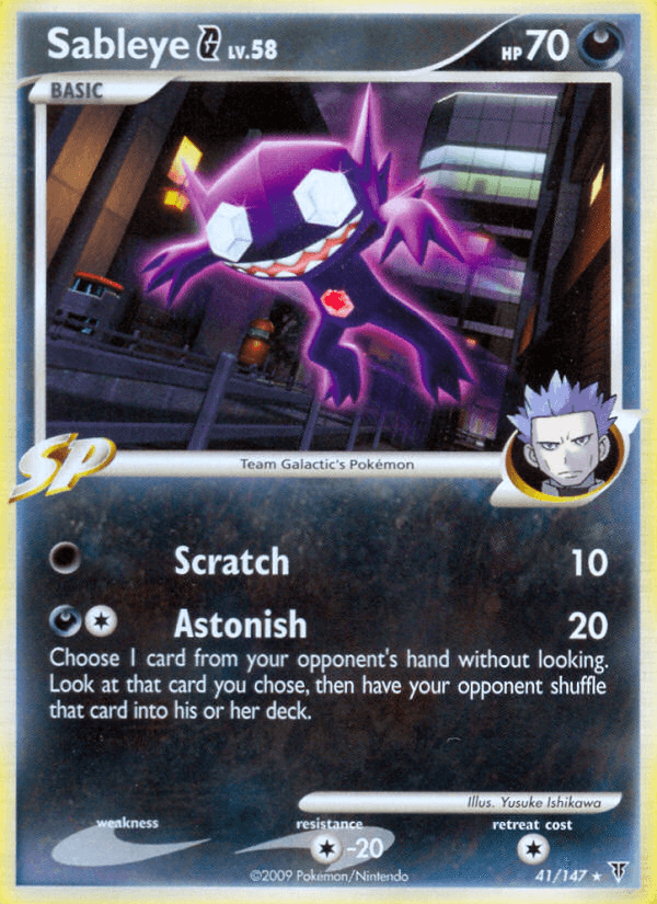 Sableye G — Supreme Victors #41/147, raw, NM