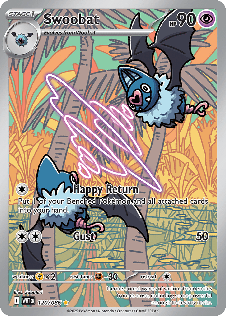 Swoobat — White Flare #120/86, raw, NM