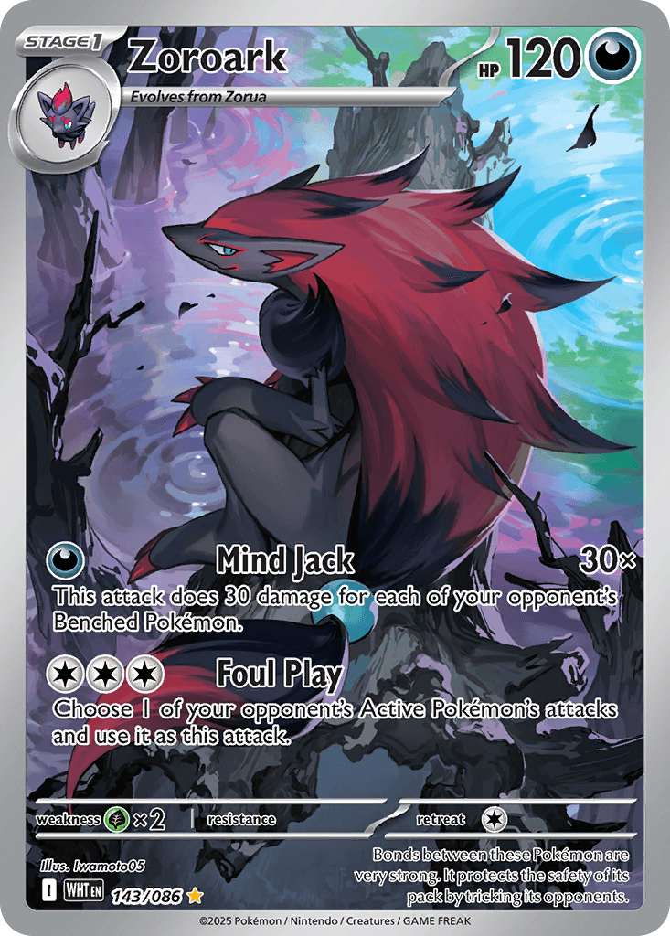 Zoroark — White Flare #143/86, CGC 10