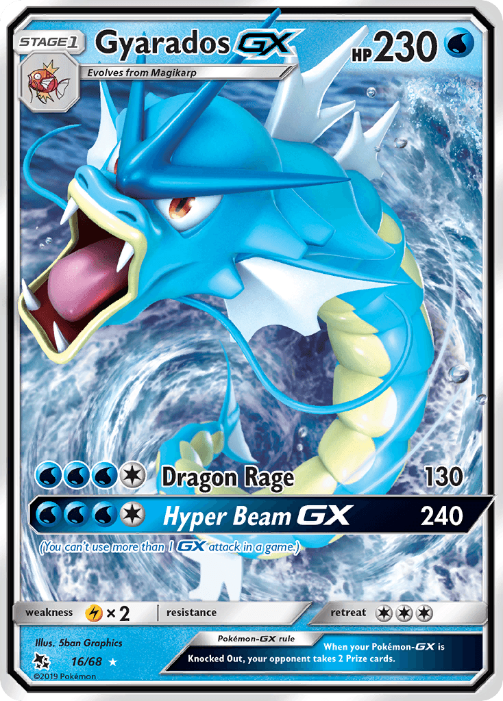 Gyarados GX — Hidden Fates #16/68, PSA 10