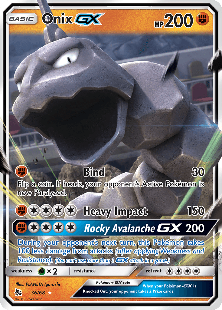 Onix GX — Hidden Fates #36/68, PSA 10