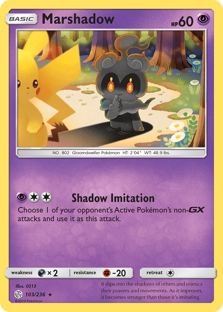 Marshadow — Cosmic Eclipse #103/236, raw, NM