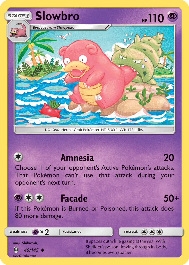 Slowbro — Guardians Rising #49/145, raw, NM