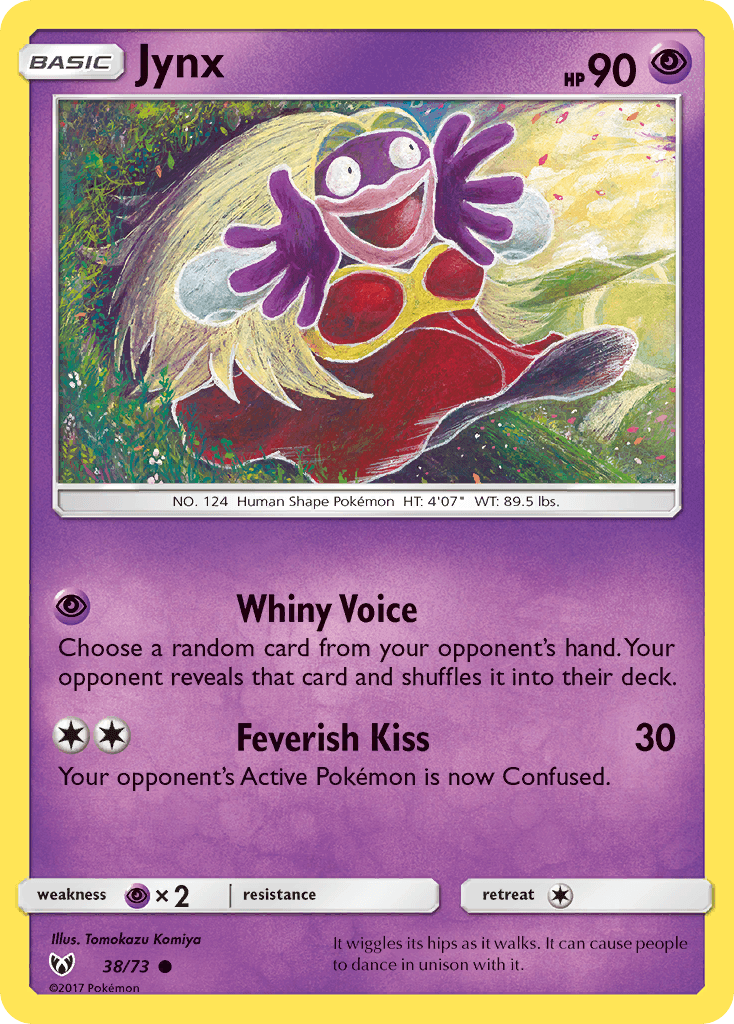 Jynx — Shining Legends #38/73, raw, NM