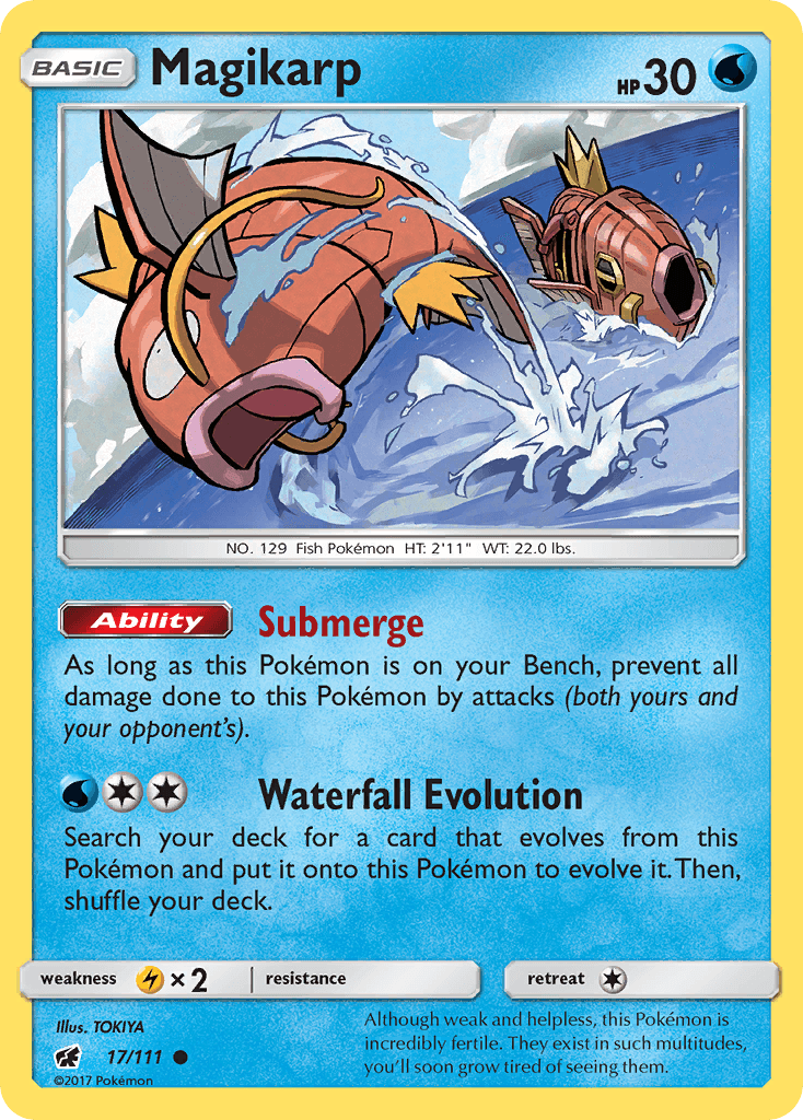 Magikarp — Crimson Invasion #17/111, raw, NM