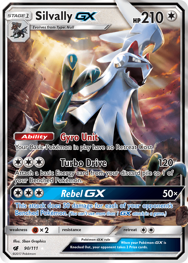 Silvally GX — Crimson Invasion #90/111, PSA 9