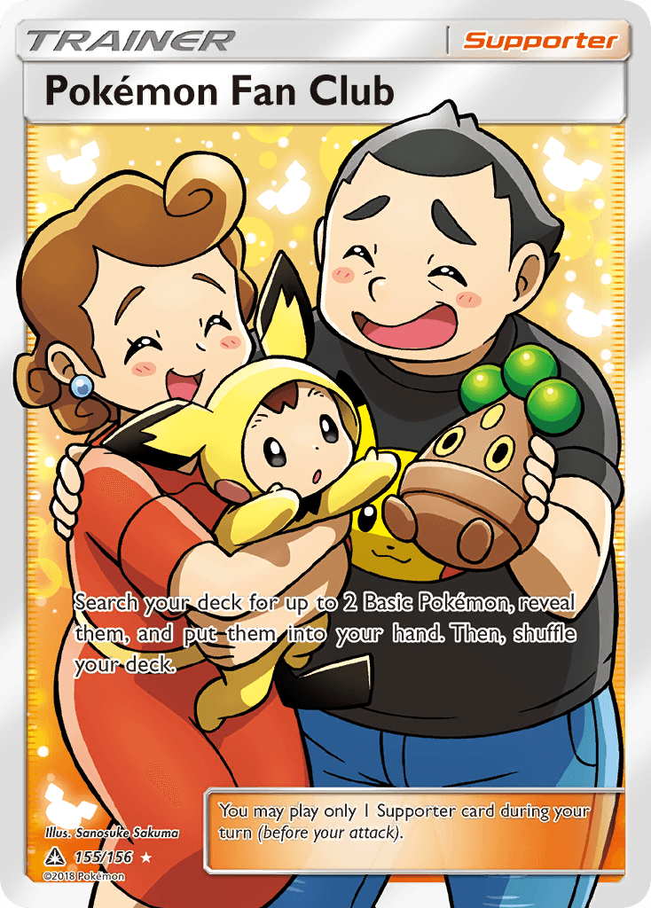 Pokemon Fan Club — Ultra Prism #155/156, raw, NM