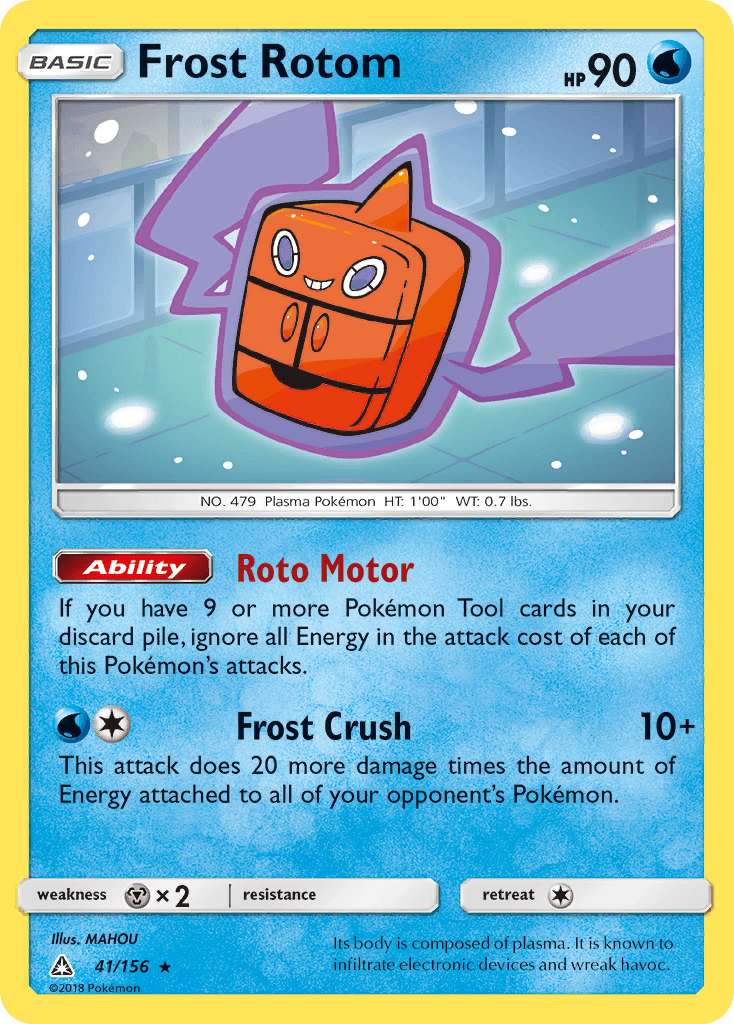 Frost Rotom — Ultra Prism #41/156, raw, NM