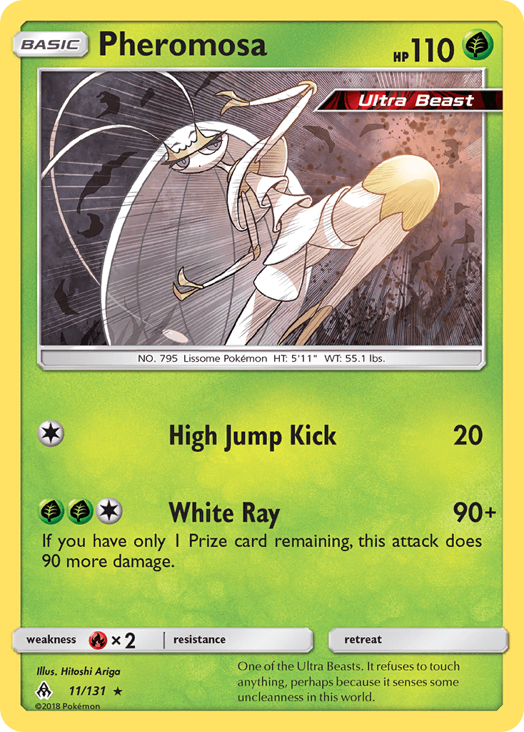Pheromosa — Forbidden Light #11/131, raw, NM