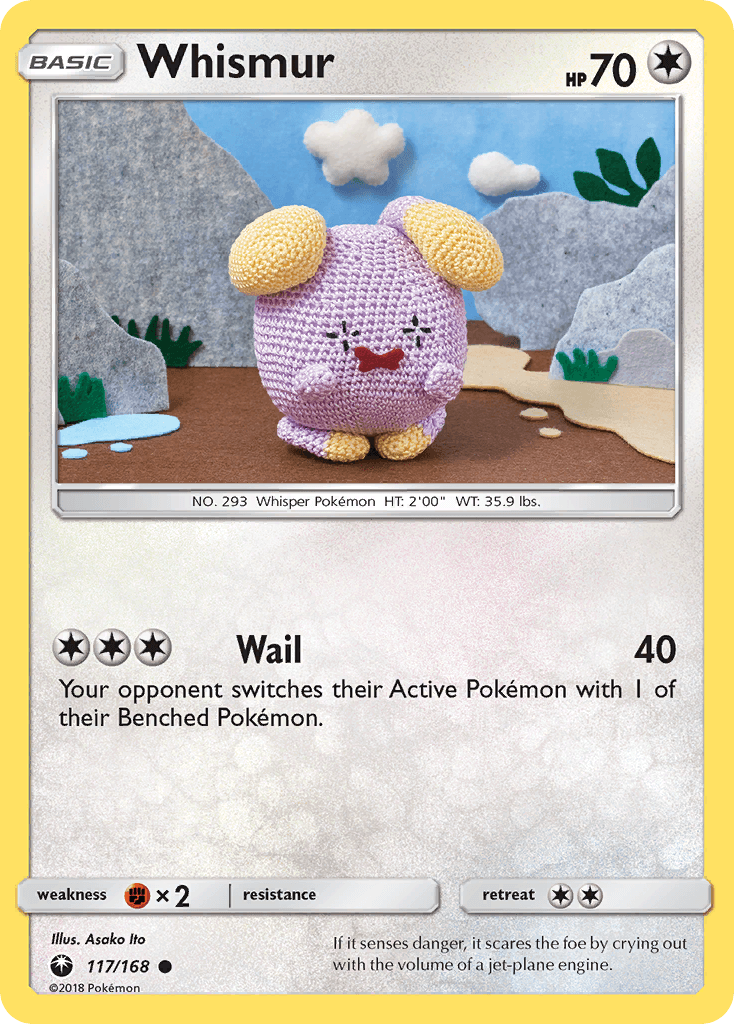 Whismur — Celestial Storm #117/168, raw, NM