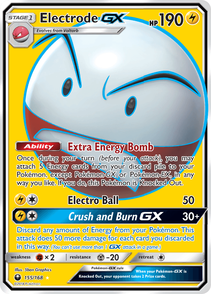 Electrode GX — Celestial Storm #155/168, raw, NM