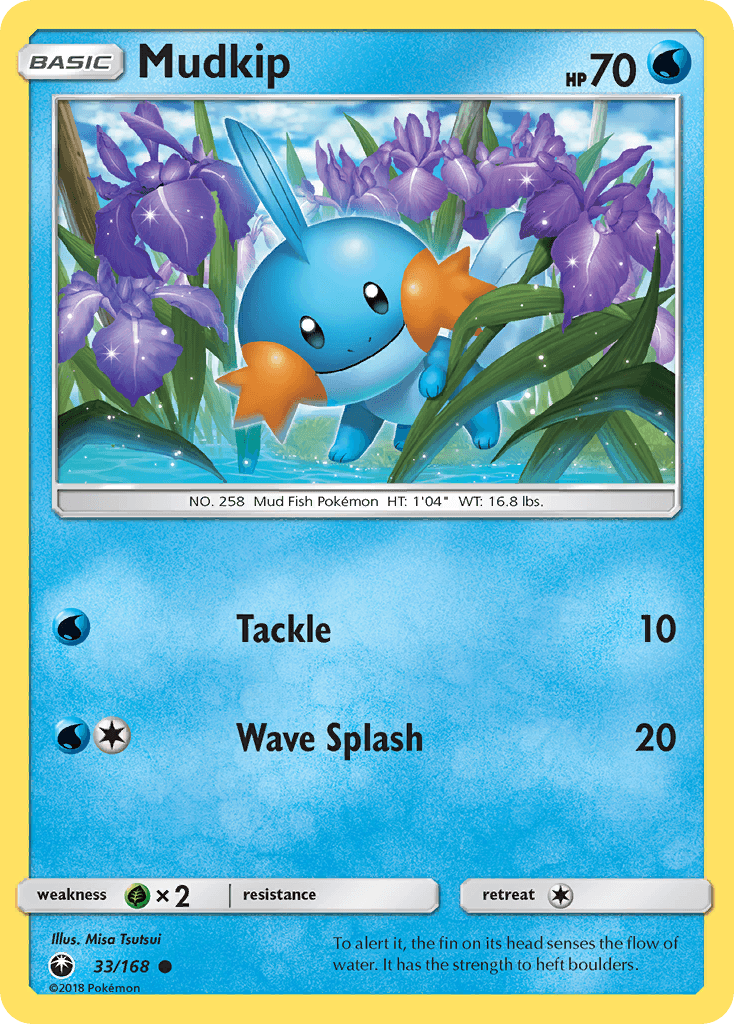 Mudkip — Celestial Storm #33/168, raw, NM
