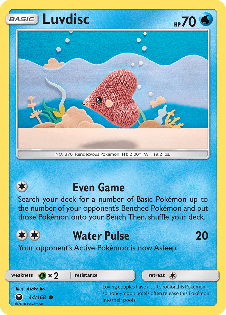 Luvdisc — Celestial Storm #44/168, raw, NM