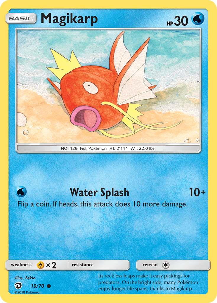 Magikarp — Dragon Majesty #19/70, raw, NM