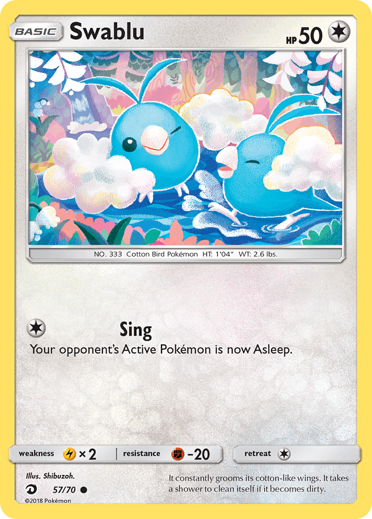 Swablu — Dragon Majesty #57/70, raw, NM