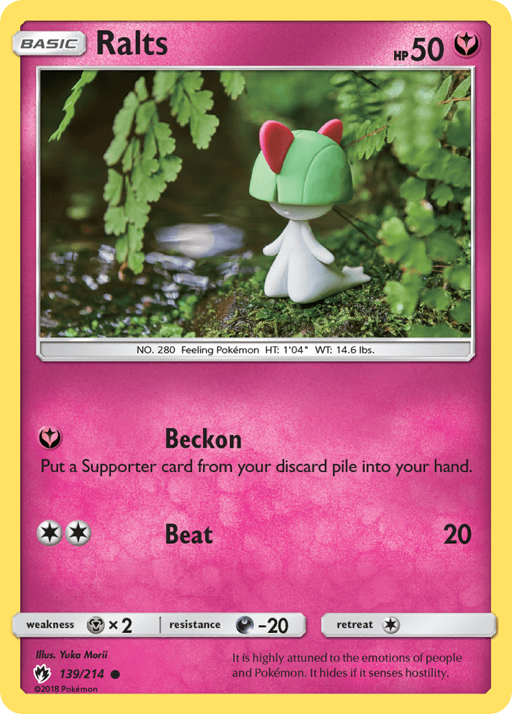 Ralts — Lost Thunder #139/214, raw, NM