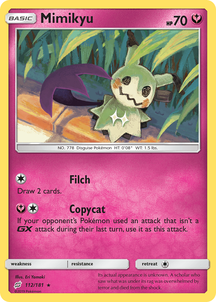 Mimikyu — Team Up #112/181, raw, NM