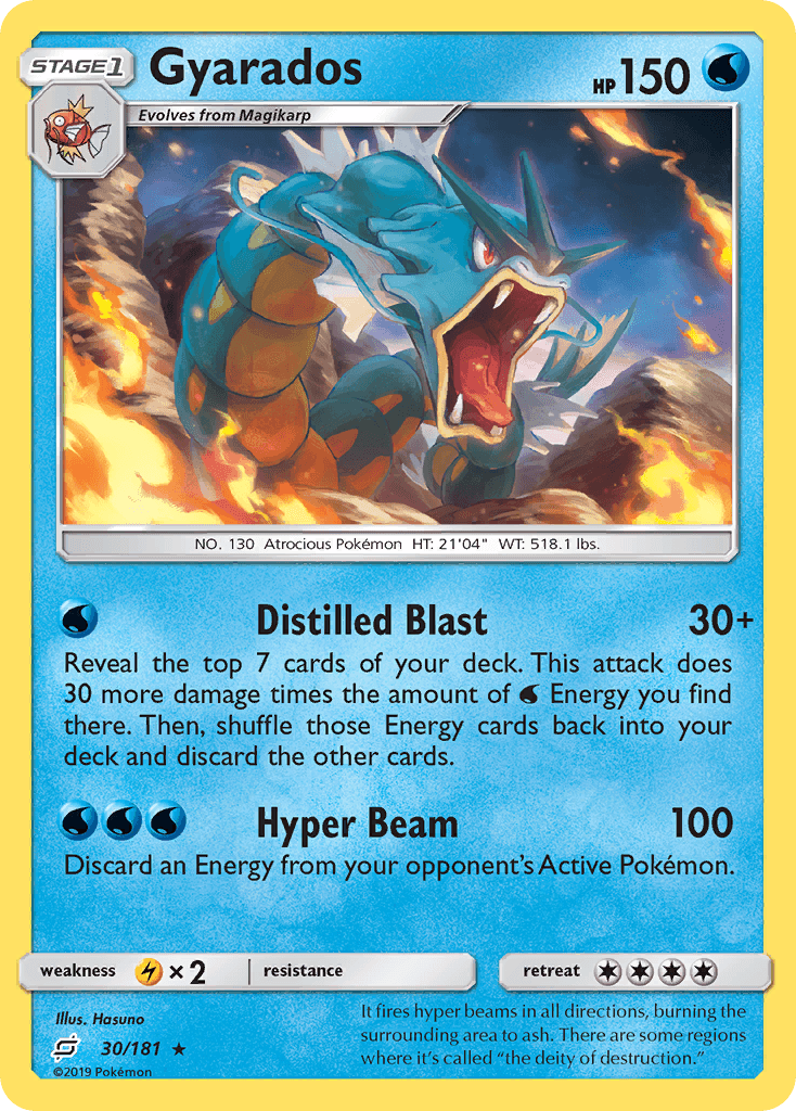 Gyarados — Team Up #30/181, raw, NM