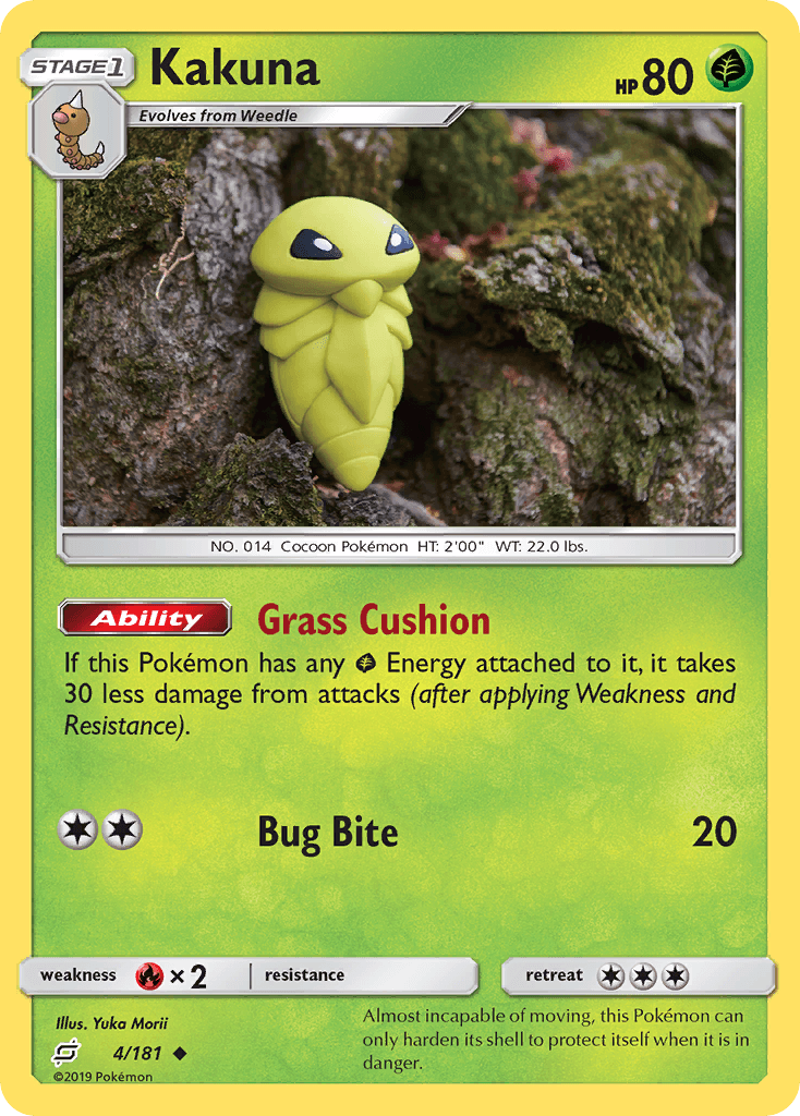 Kakuna — Team Up #4/181, raw, NM
