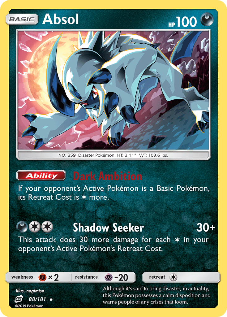 Absol — Team Up #88/181, raw, NM