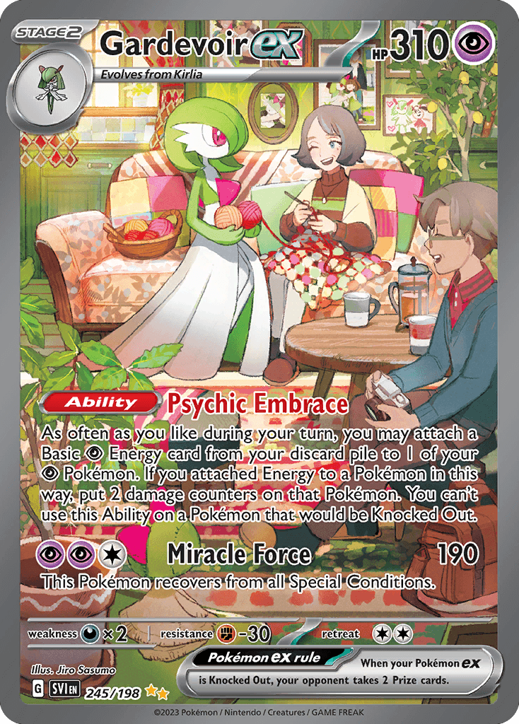 Gardevoir ex — Scarlet & Violet #245/198, PSA 10
