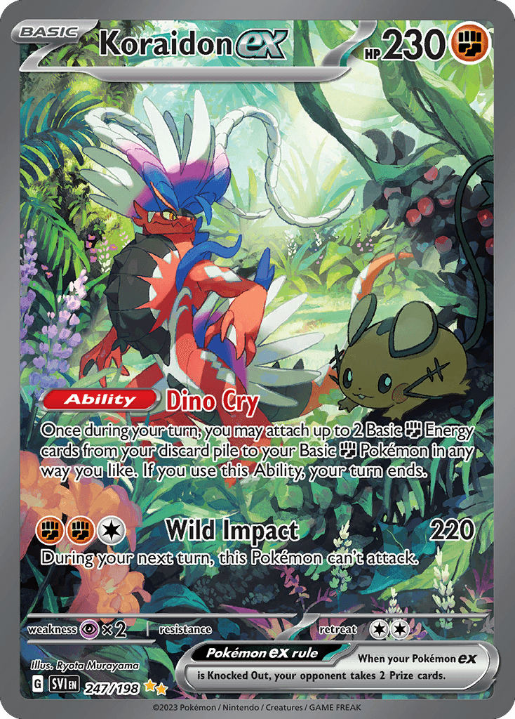 Koraidon ex — Scarlet & Violet #247/198, PSA 10