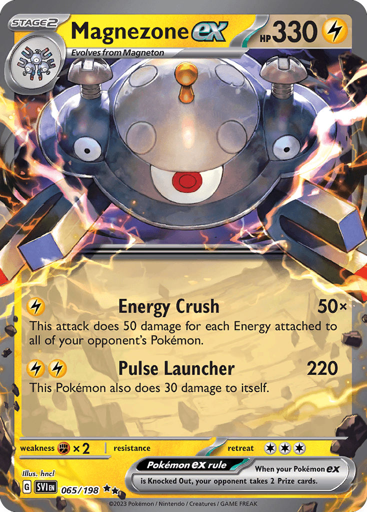 Magnezone ex — Scarlet & Violet #65/198, PSA 9