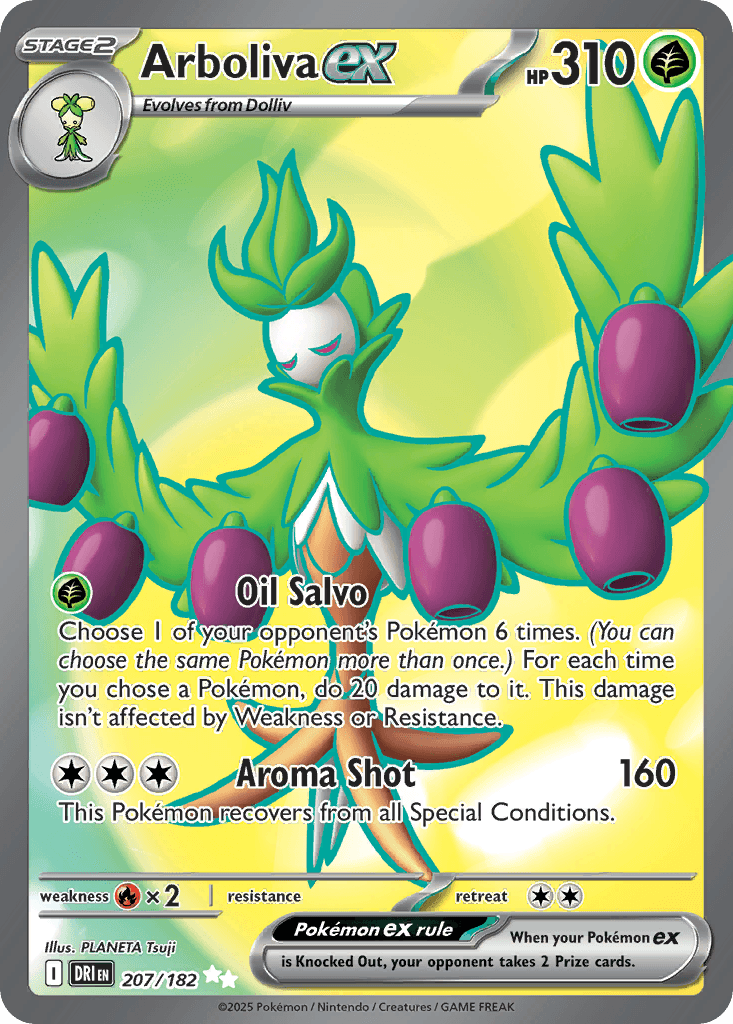 Arboliva ex — Destined Rivals #207/182, CGC 10