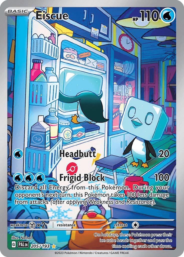 Eiscue — Paldea Evolved #205/193, raw, NM