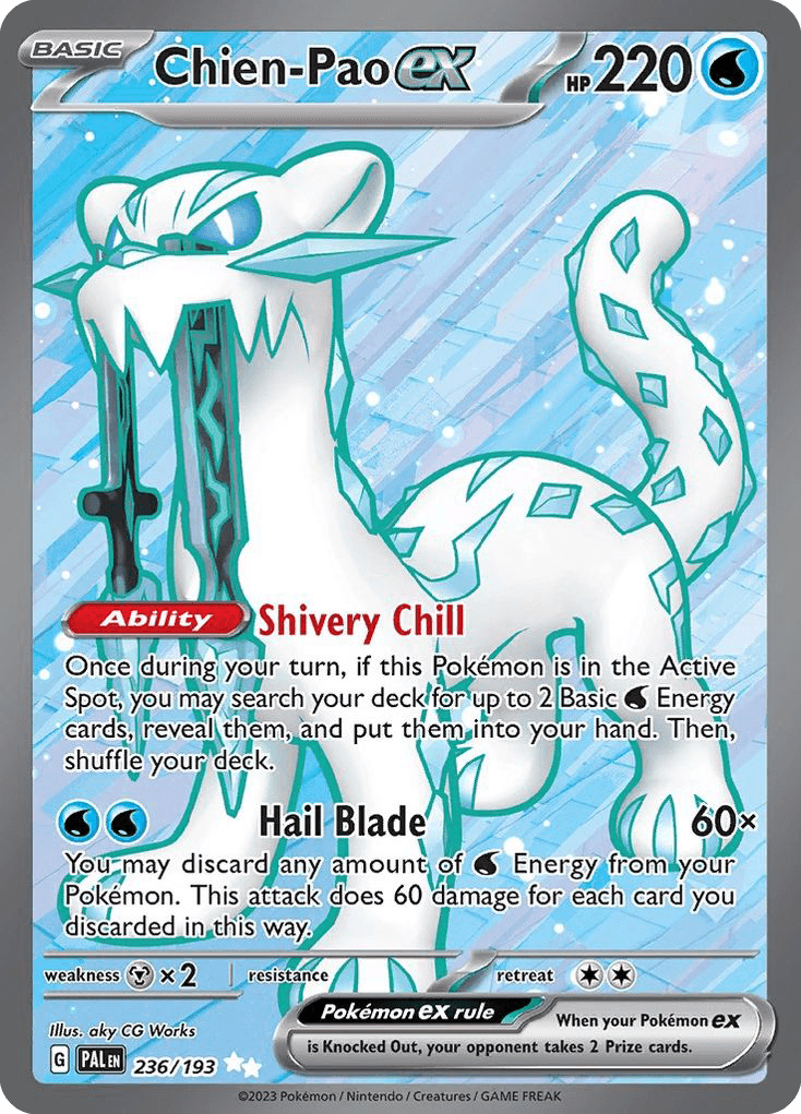 Chien-Pao ex — Paldea Evolved #236/193, PSA 9