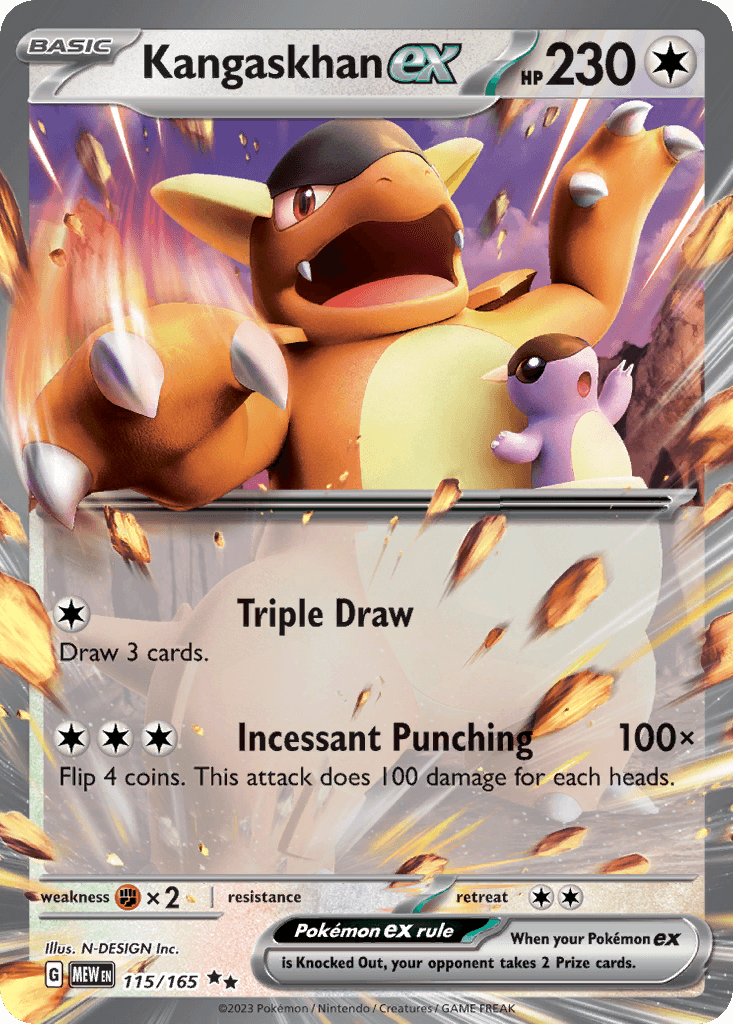 Kangaskhan ex — 151 #115/165, CGC 10