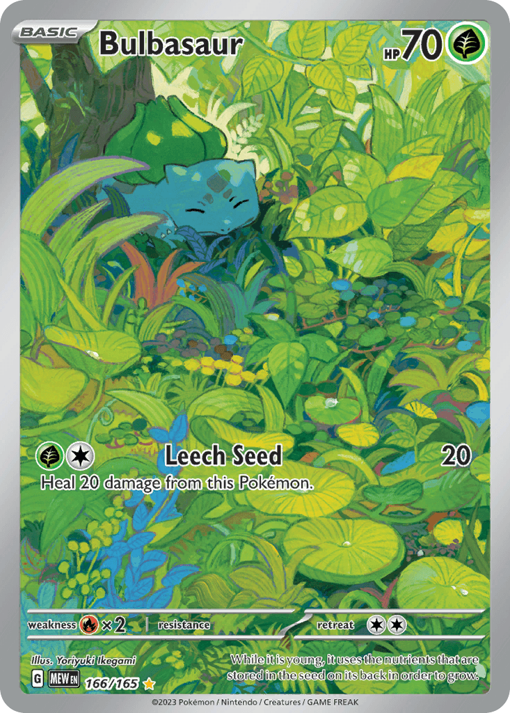 Bulbasaur — 151 #166/165, PSA 10