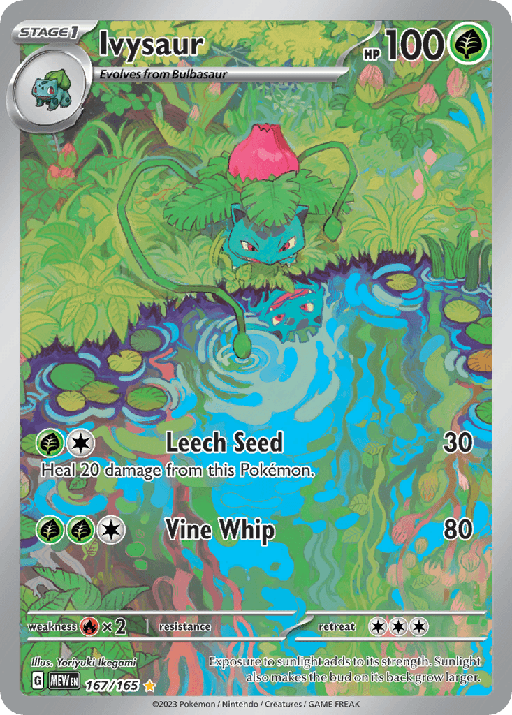 Ivysaur — 151 #167/165, PSA 8