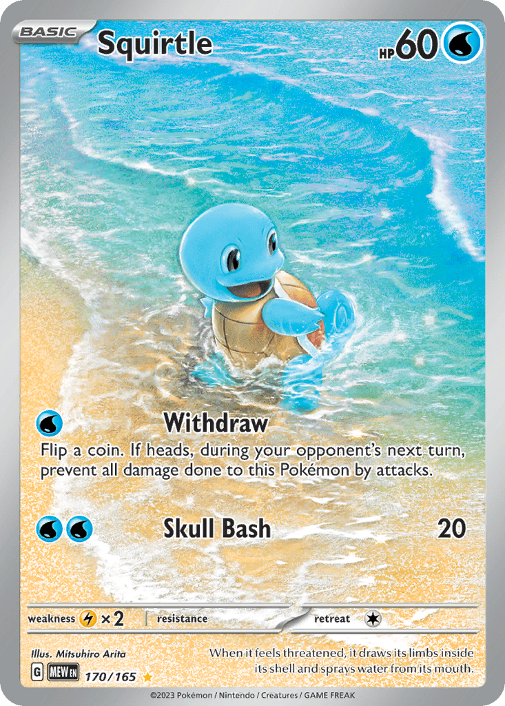 Squirtle — 151 #170/165, PSA 10