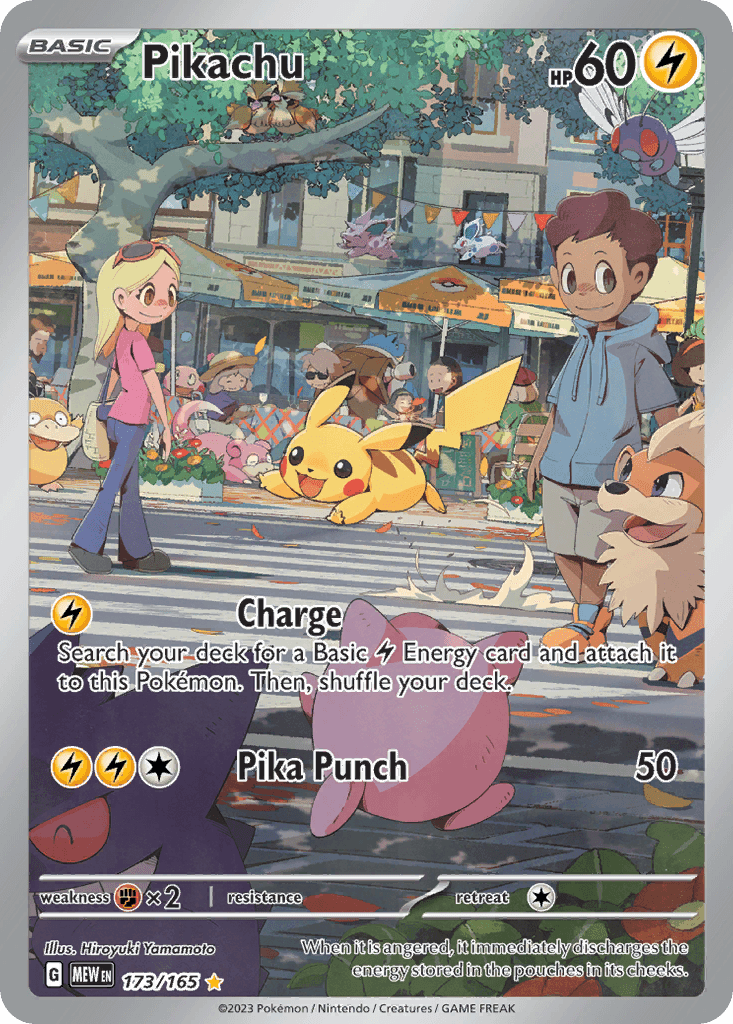 Pikachu — 151 #173/165, CGC 10