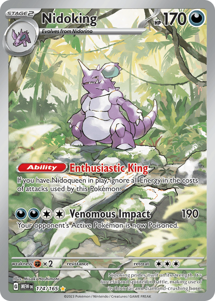Nidoking — 151 #174/165, PSA 10