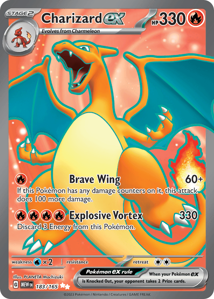 Charizard ex — 151 #183/165, PSA 10