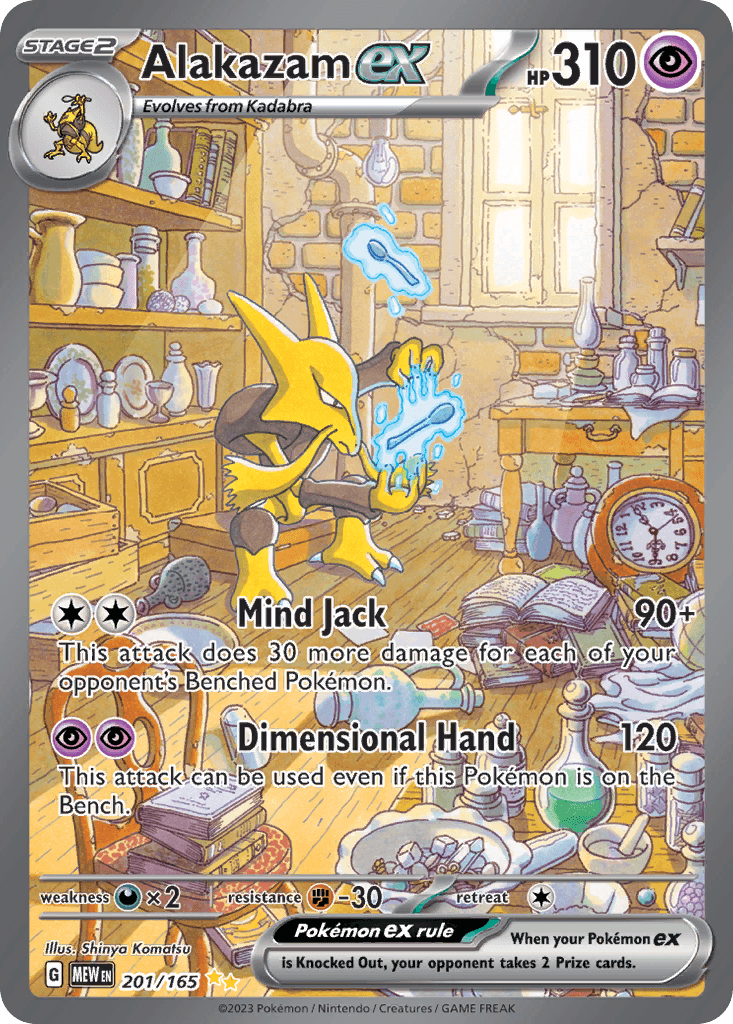 Alakazam ex — 151 #201/165, CGC 10