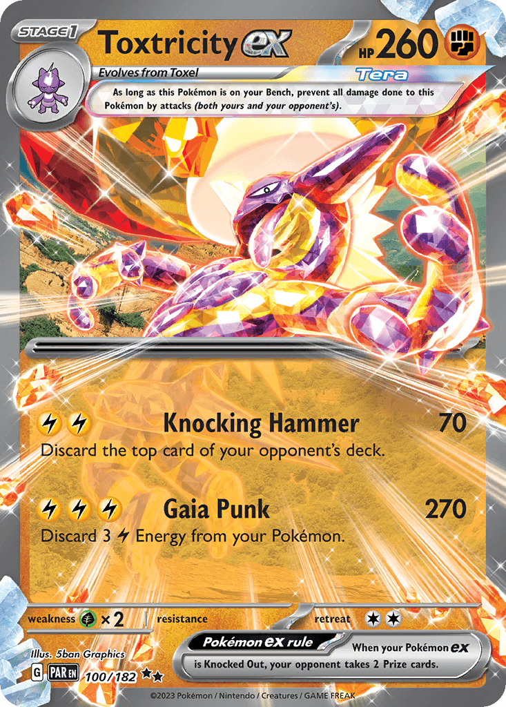 Toxtricity ex — Paradox Rift #100/182, PSA 9