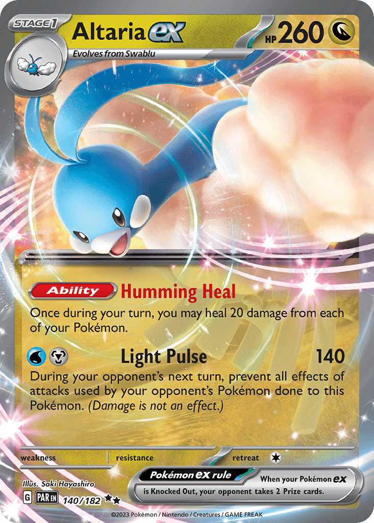 Altaria ex — Paradox Rift #140/182, PSA 9